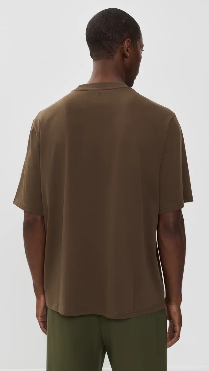 AMI Embossed Big De Coeur Quota T-Shirt | Thumbnail 3