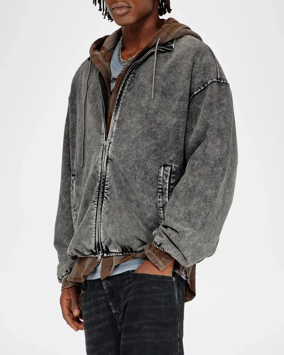 Diesel Men's Corsy Denim-Effect Jacket | Thumbnail 4