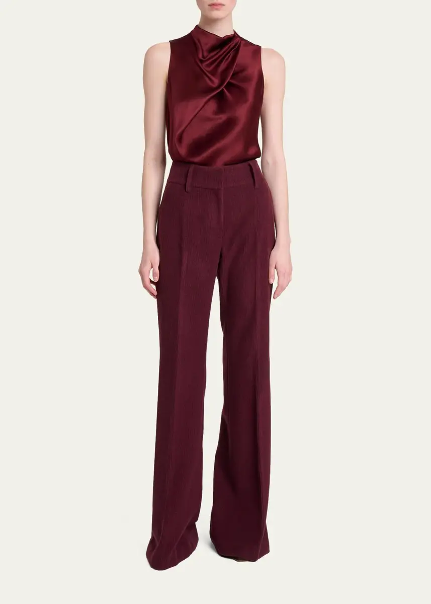 Gabriela Hearst Melina Cowl-Neck Satin Sleeveless Top | Thumbnail 2 Gabriela Hearst Melina Cowl-Neck Satin Sleeveless Top | Thumbnail 2