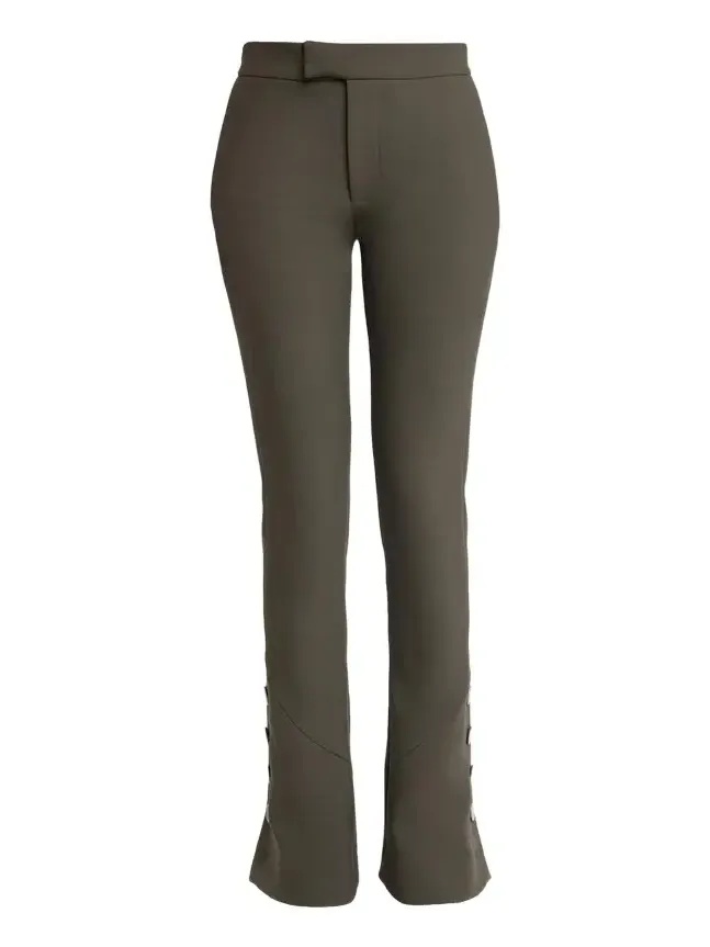 Althea Bi-Stretch Double Wool Buttoned Flare Pants Althea Bi-Stretch Double Wool Buttoned Flare Pants