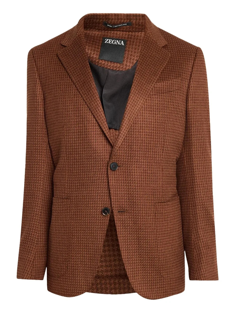 Zegna Men's Cashmere-Silk Houndstooth Single-Breasted Sport Coat