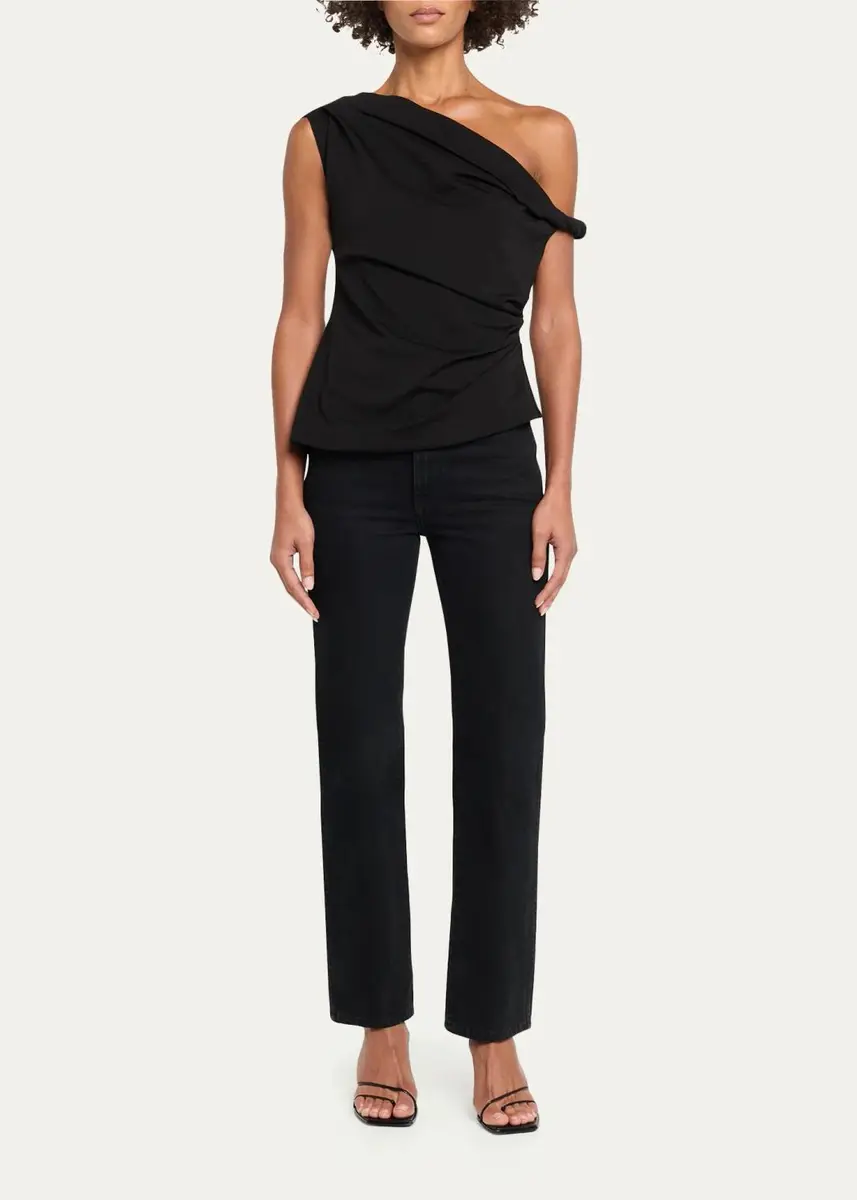 Simkhai Zerra Draped Asymmetric Top | Thumbnail 2 Simkhai Zerra Draped Asymmetric Top | Thumbnail 2
