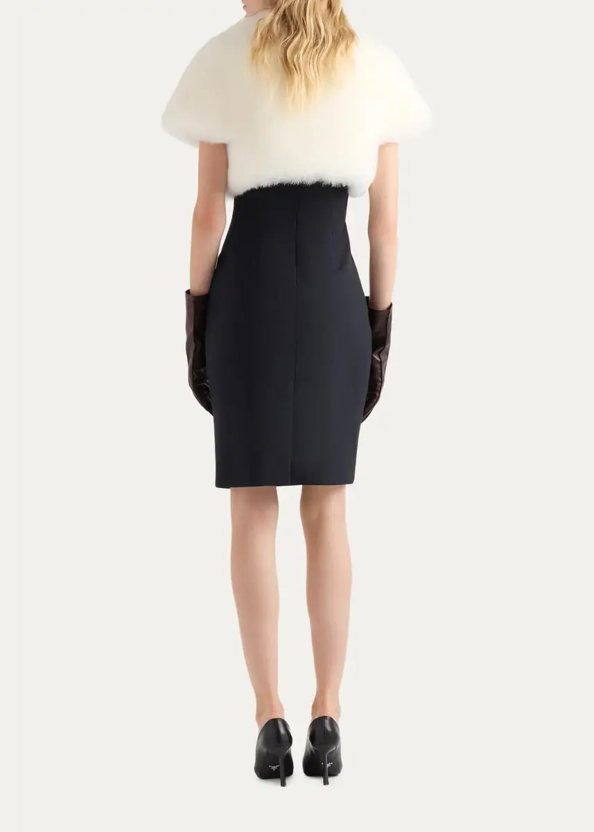 Prada Sleeveless Wool Crepe Sheath Dress | Thumbnail 3 Prada Sleeveless Wool Crepe Sheath Dress | Thumbnail 3