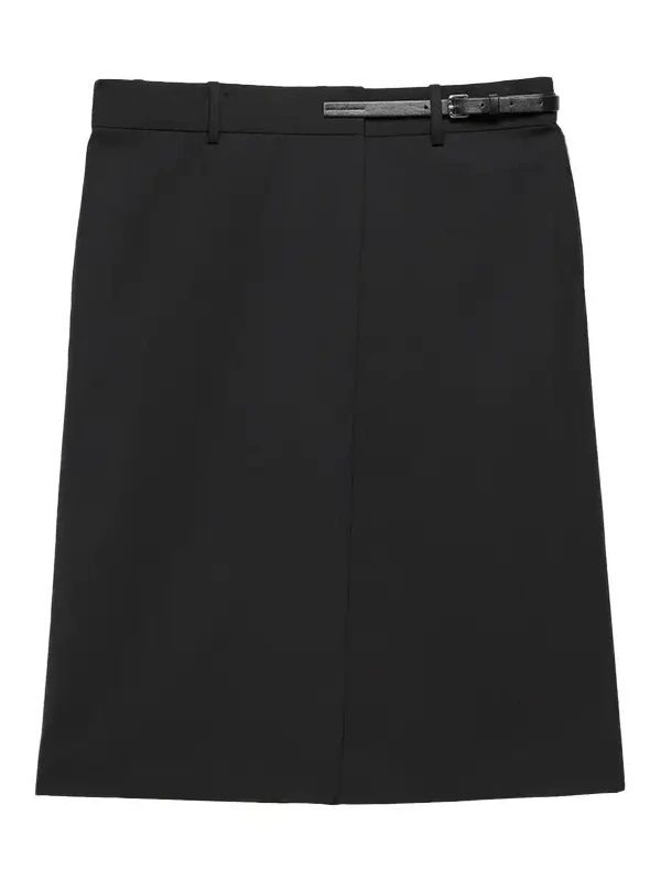 Belted Asymmetric Skirt Belted Asymmetric Skirt