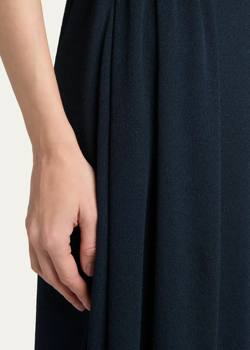 Giorgio Armani Gathered Sleeveless Midi Dress | Thumbnail 5 Giorgio Armani Gathered Sleeveless Midi Dress | Thumbnail 5
