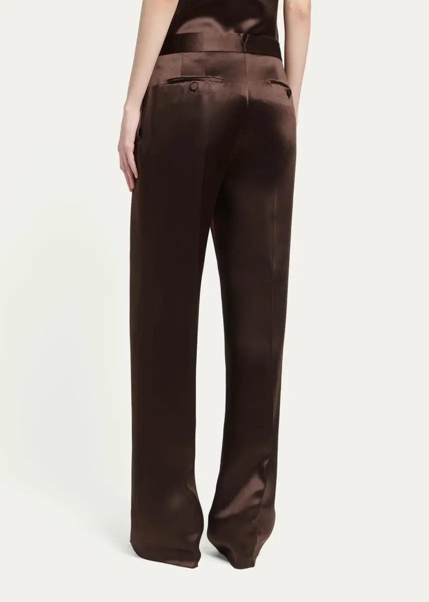 Tom Ford Silk Satin Wide-Leg Pants | Thumbnail 3 Tom Ford Silk Satin Wide-Leg Pants | Thumbnail 3
