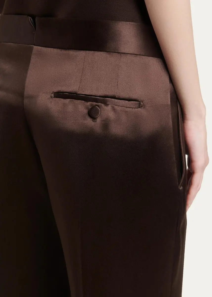 Tom Ford Silk Satin Wide-Leg Pants | Thumbnail 5 Tom Ford Silk Satin Wide-Leg Pants | Thumbnail 5