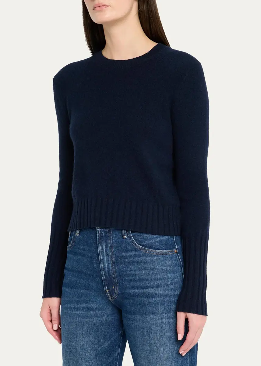 Guest In Residence Shrunken Crewneck Sweater in Cashmere | Thumbnail 12 Guest In Residence Shrunken Crewneck Sweater in Cashmere | Thumbnail 12