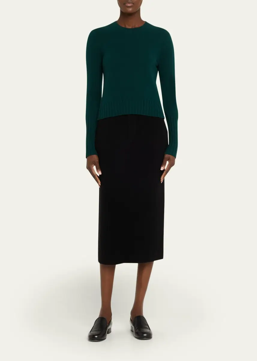 Guest In Residence Shrunken Crewneck Sweater in Cashmere | Thumbnail 5 Guest In Residence Shrunken Crewneck Sweater in Cashmere | Thumbnail 5