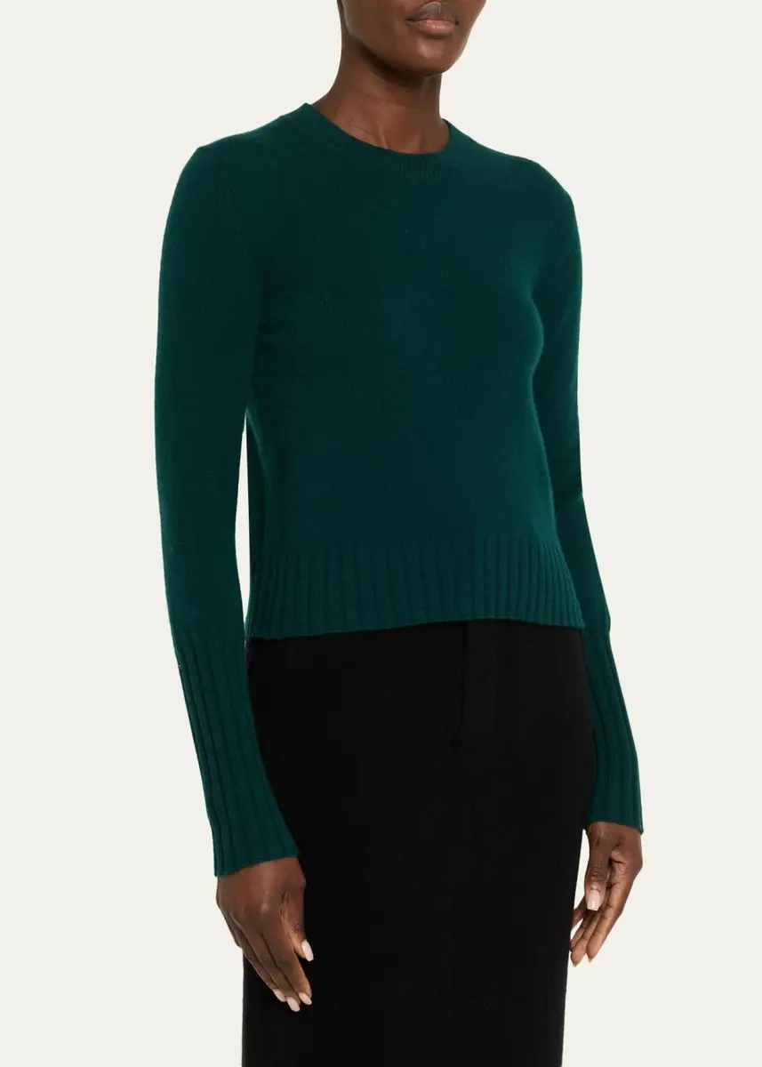 Guest In Residence Shrunken Crewneck Sweater in Cashmere | Thumbnail 7 Guest In Residence Shrunken Crewneck Sweater in Cashmere | Thumbnail 7