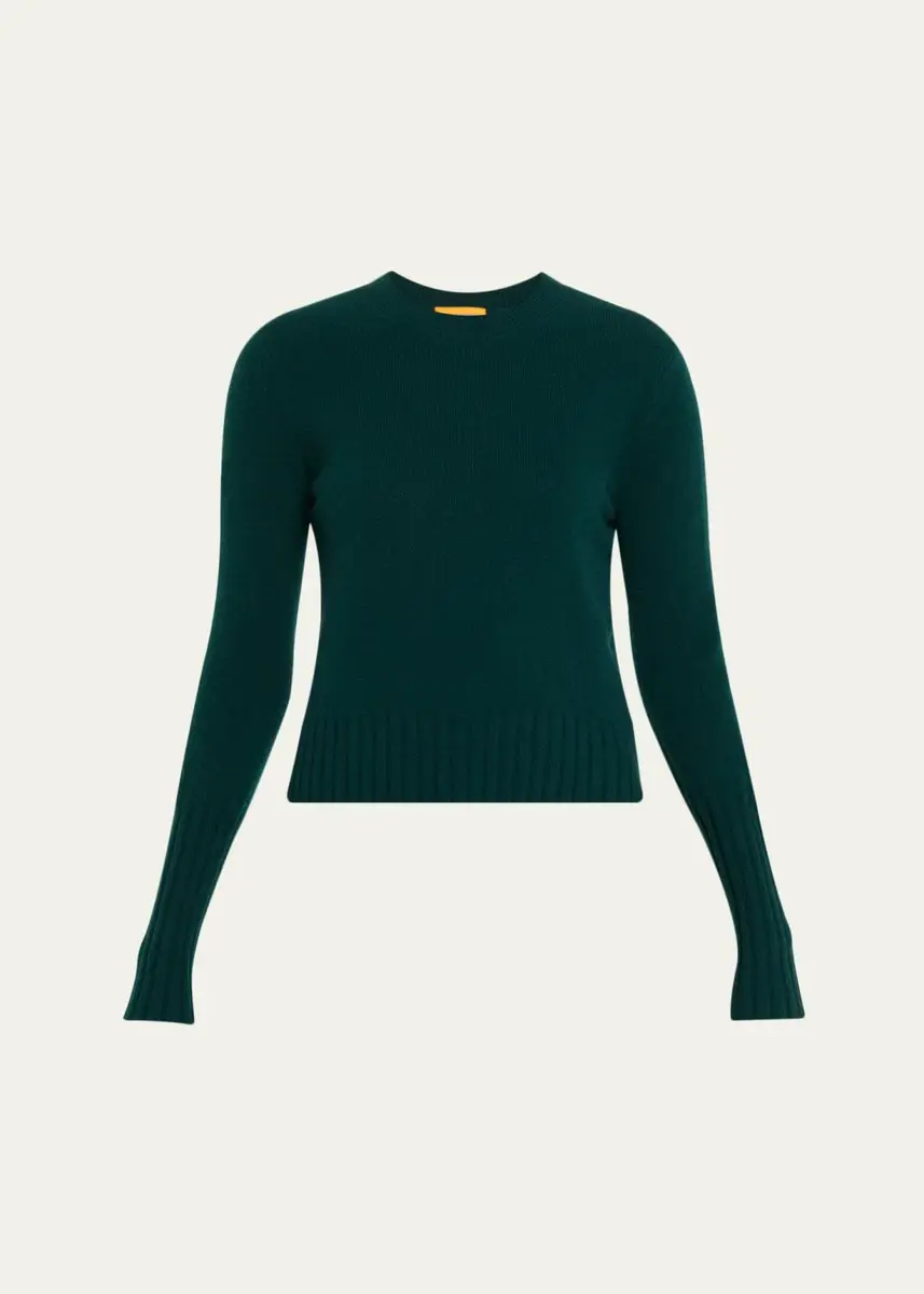 Guest In Residence Shrunken Crewneck Sweater in Cashmere | Thumbnail 9 Guest In Residence Shrunken Crewneck Sweater in Cashmere | Thumbnail 9