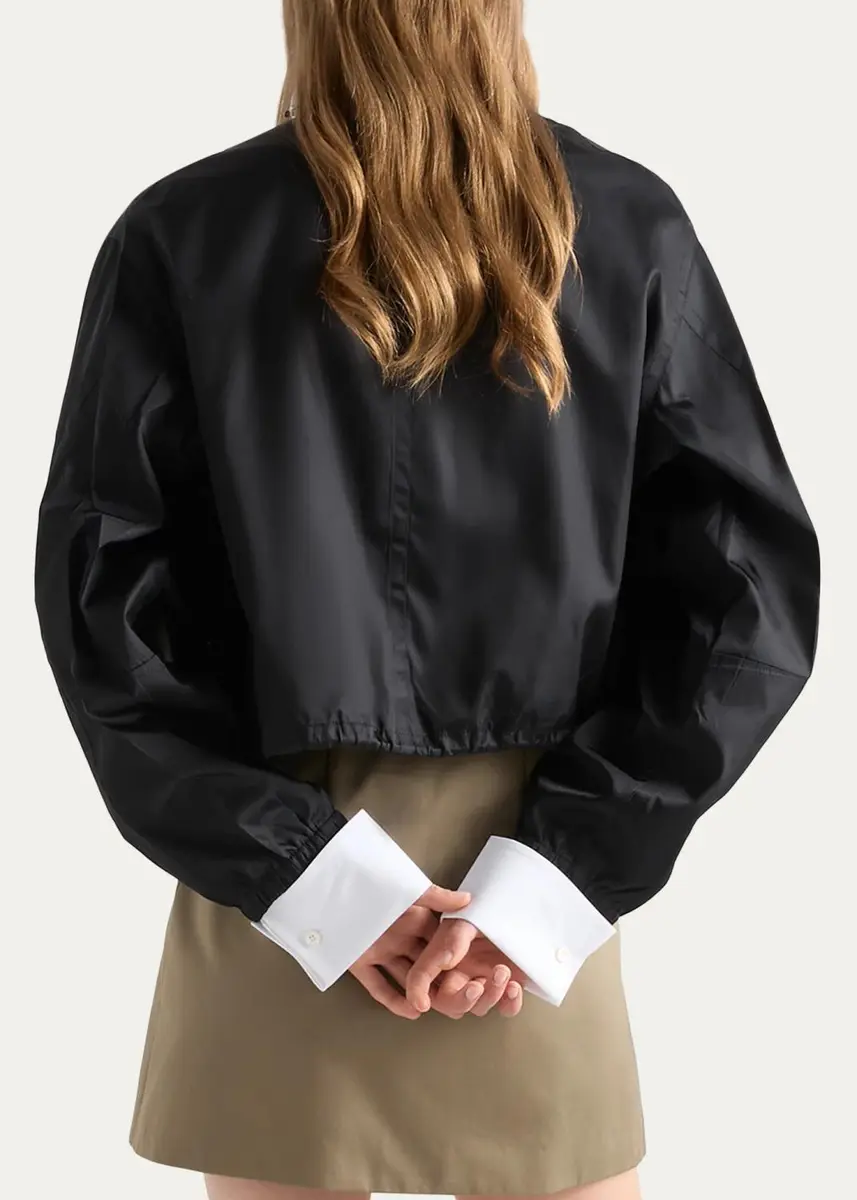 Prada Logo Drawstring-Hem Jacket | Thumbnail 3 Prada Logo Drawstring-Hem Jacket | Thumbnail 3