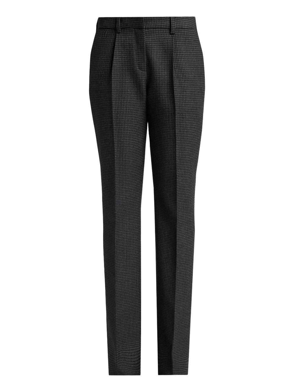 Balenciaga Micro-Houndstooth Wool-Blend Slim-Fit Pants