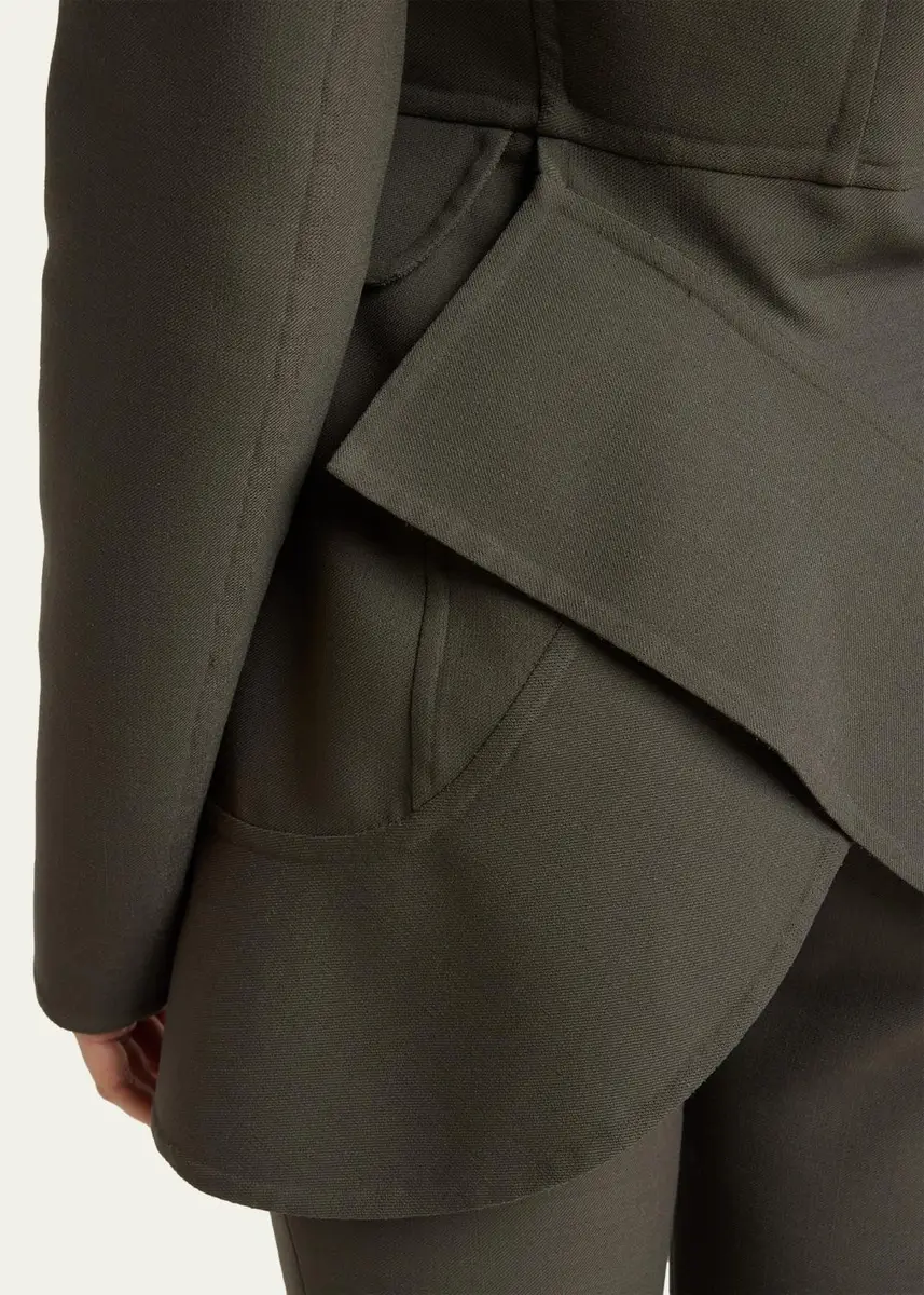 Proenza Schouler Maera Jacket In Bi-Stretch Double Wool | Thumbnail 5 Proenza Schouler Maera Jacket In Bi-Stretch Double Wool | Thumbnail 5