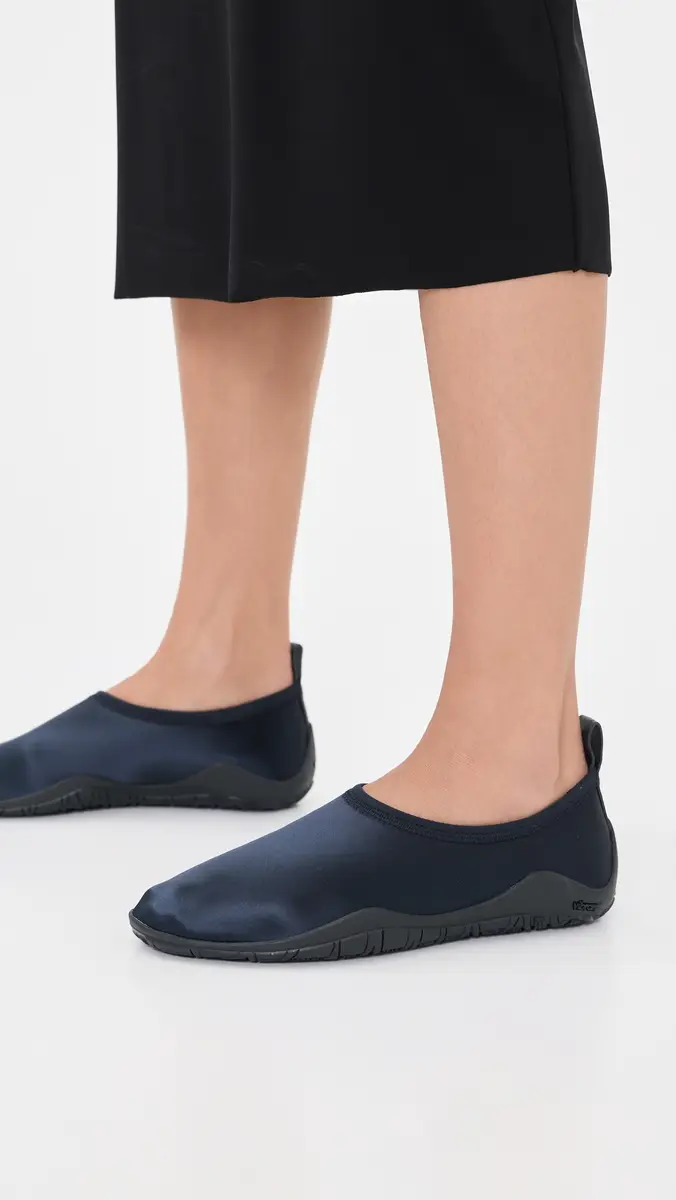 Jil Sander Elbe Satin Slip On Flats | Thumbnail 3