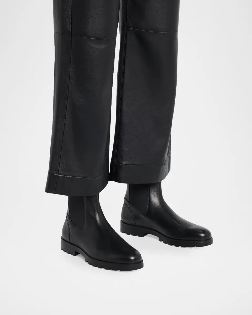 Santoni Jean Leather Chelsea Booties | Thumbnail 2 Santoni Jean Leather Chelsea Booties | Thumbnail 2