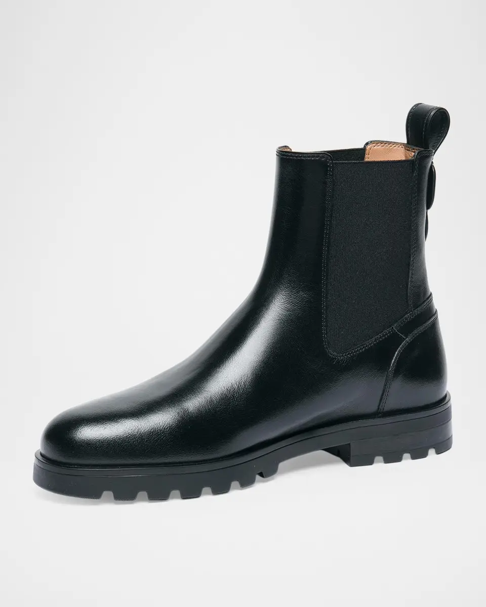 Santoni Jean Leather Chelsea Booties | Thumbnail 4 Santoni Jean Leather Chelsea Booties | Thumbnail 4