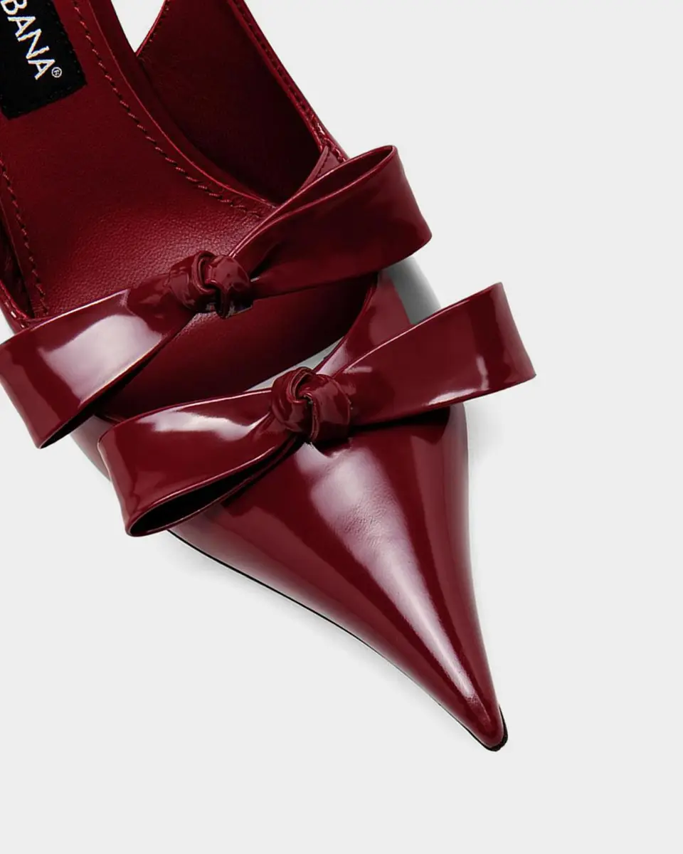 Dolce & Gabbana Patent Leather Bow Slingback Pumps | Thumbnail 4 Dolce & Gabbana Patent Leather Bow Slingback Pumps | Thumbnail 4