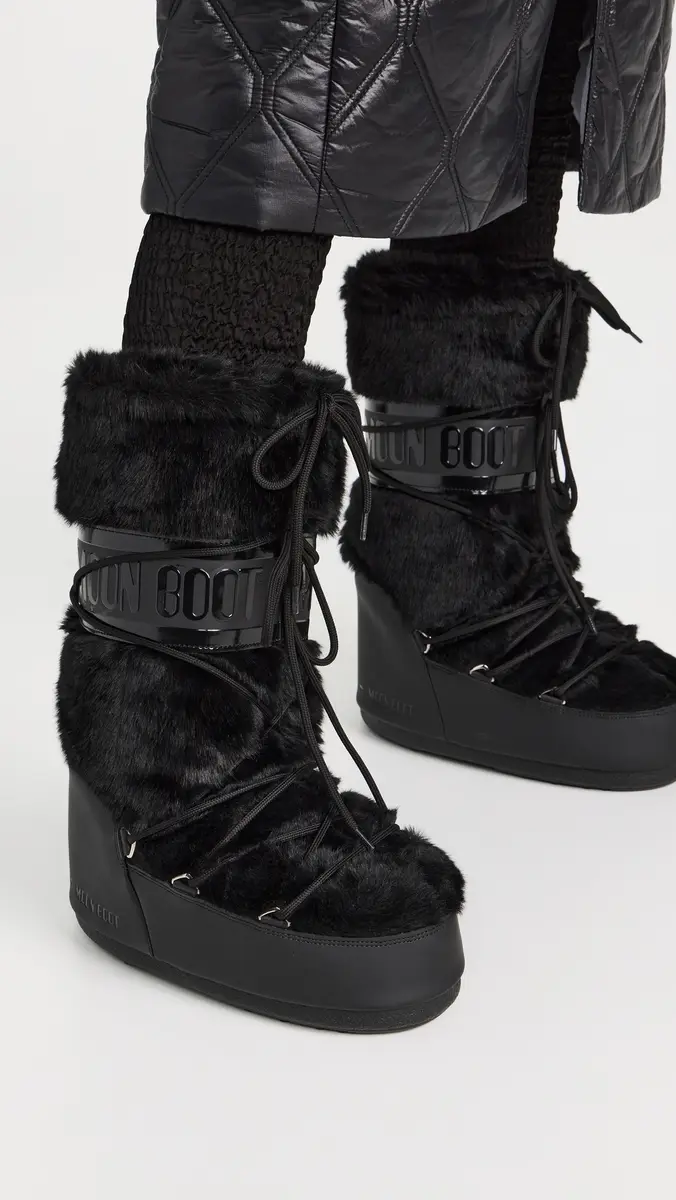 Moon Boot Icon Faux Fur Boots | Thumbnail 3 Moon Boot Icon Faux Fur Boots | Thumbnail 3
