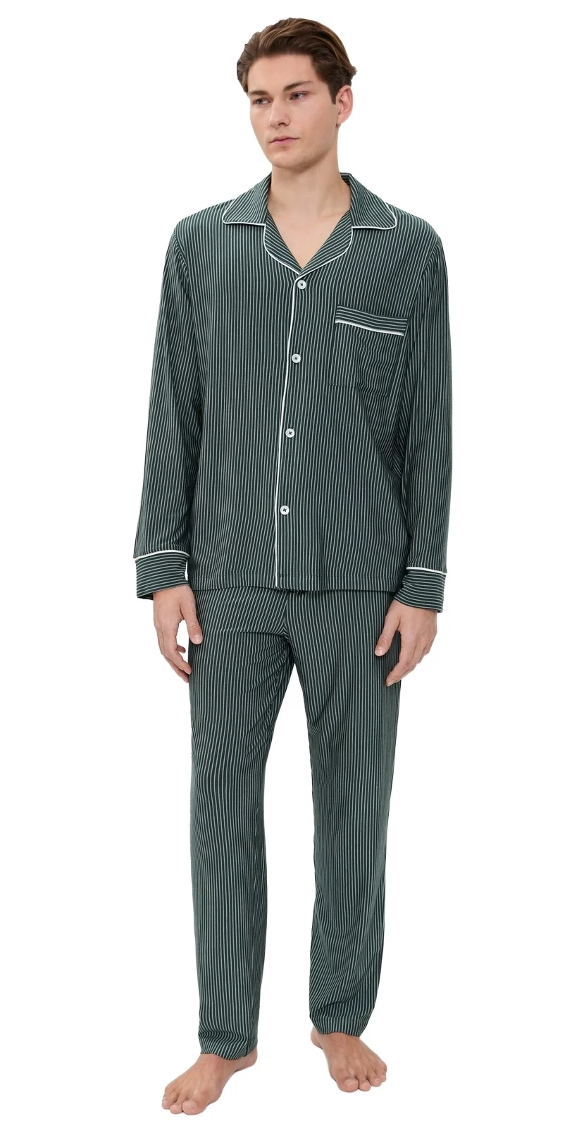 Eberjey William Printed Long Pajama Set
