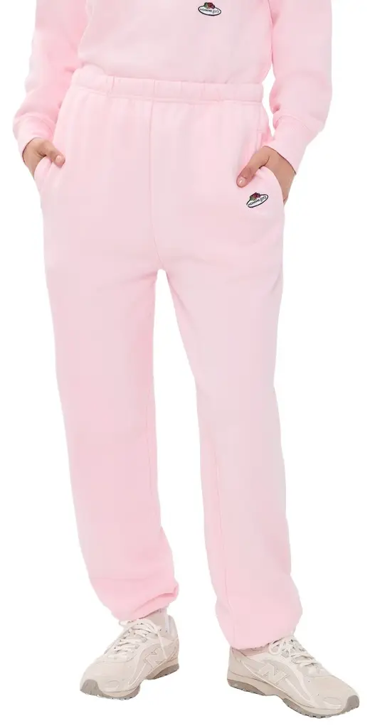 Hommegirls Homme Girls X Fruit of The oom Sweatpants Baby Pink | Image 1 Hommegirls Homme Girls X Fruit of The oom Sweatpants Baby Pink | Image 1
