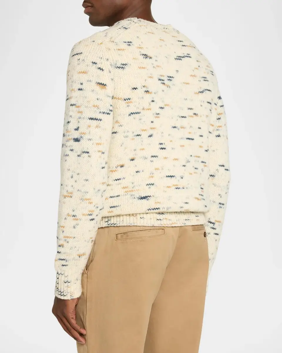 Vince Men's Wool Super Space Dye Crewneck Sweater | Thumbnail 3