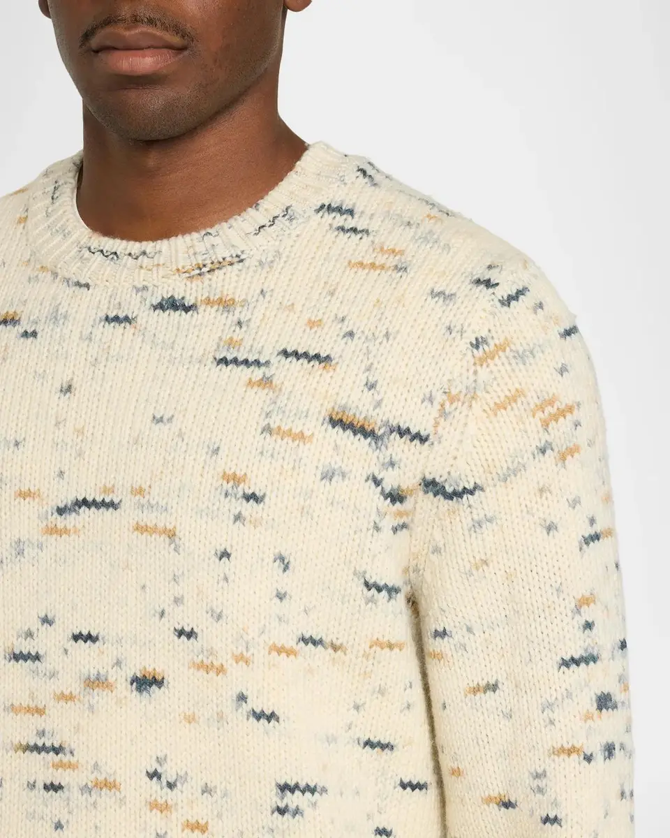 Vince Men's Wool Super Space Dye Crewneck Sweater | Thumbnail 5