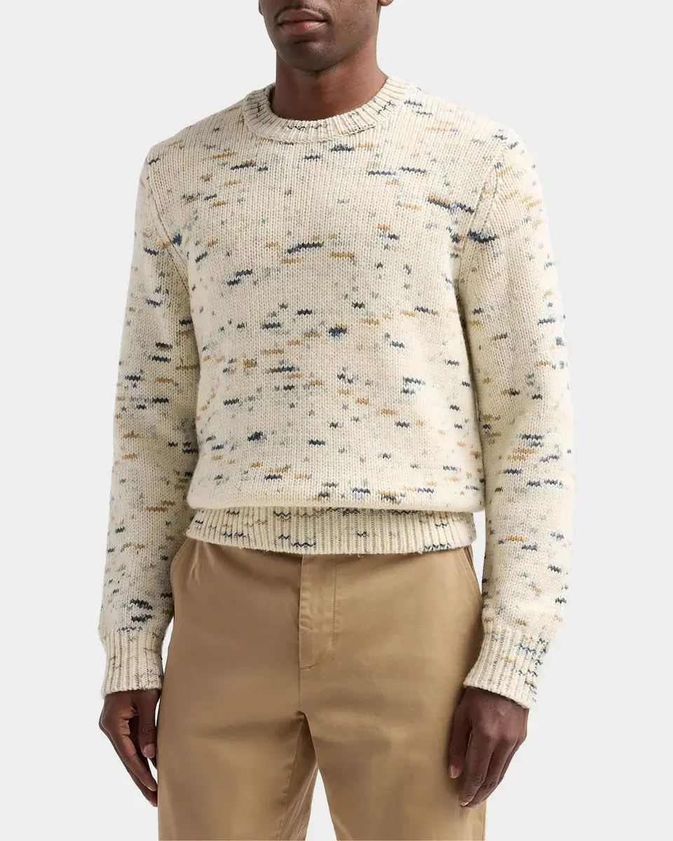 Vince Men's Wool Super Space Dye Crewneck Sweater | Thumbnail 6