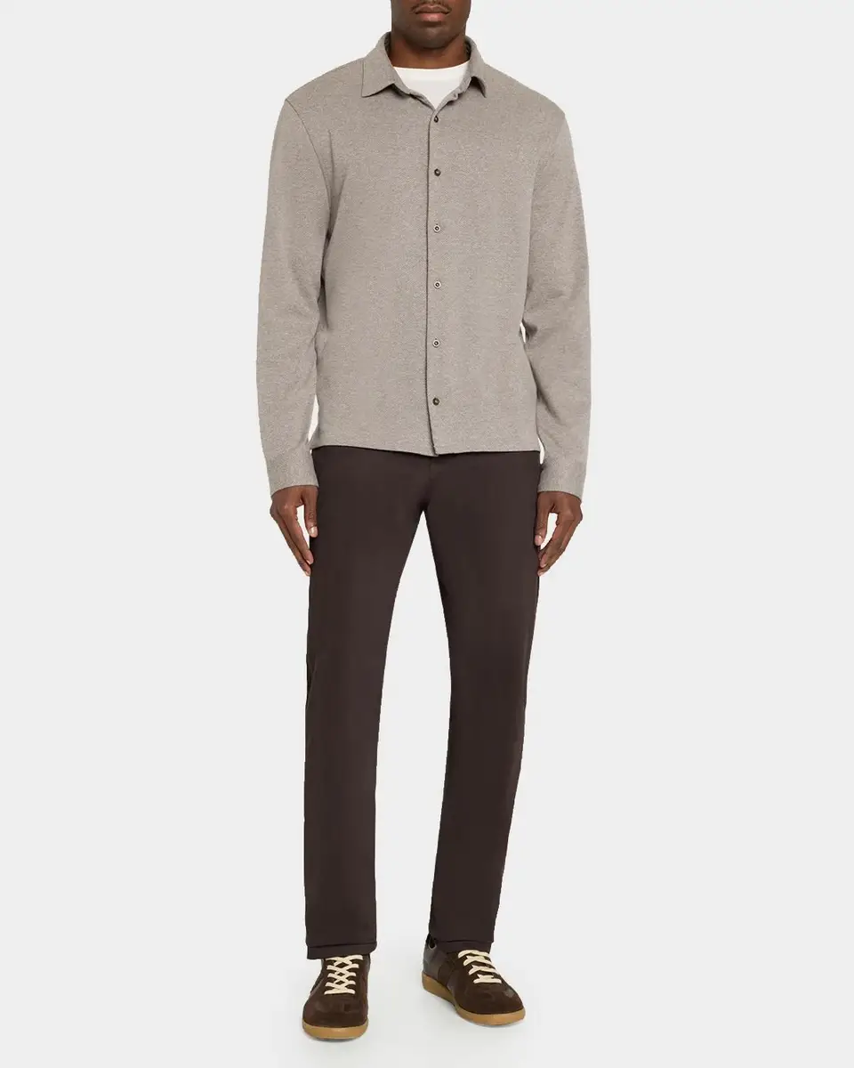 Vince Men's Micro-Herringbone Button-Down Shirt | Thumbnail 2 Vince Men's Micro-Herringbone Button-Down Shirt | Thumbnail 2