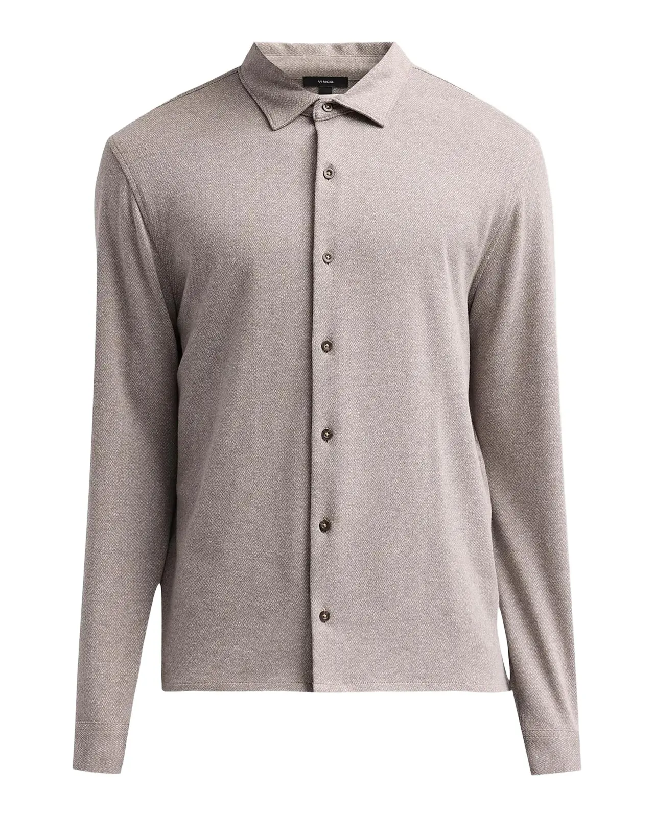 Vince Men's Micro-Herringbone Button-Down Shirt