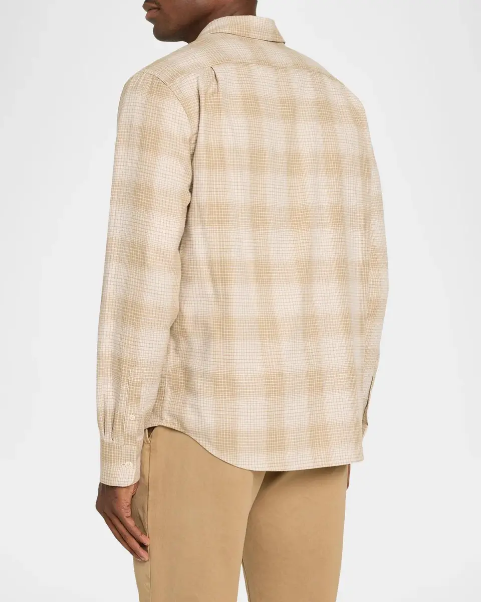 Vince Men's Ballow Cotton Plaid Button-Down Shirt | Thumbnail 3 Vince Men's Ballow Cotton Plaid Button-Down Shirt | Thumbnail 3