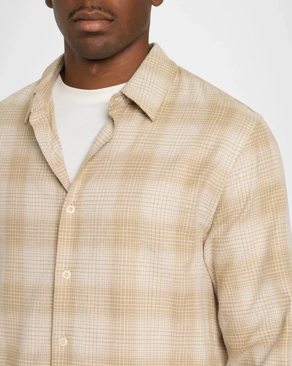 Vince Men's Ballow Cotton Plaid Button-Down Shirt | Thumbnail 5 Vince Men's Ballow Cotton Plaid Button-Down Shirt | Thumbnail 5
