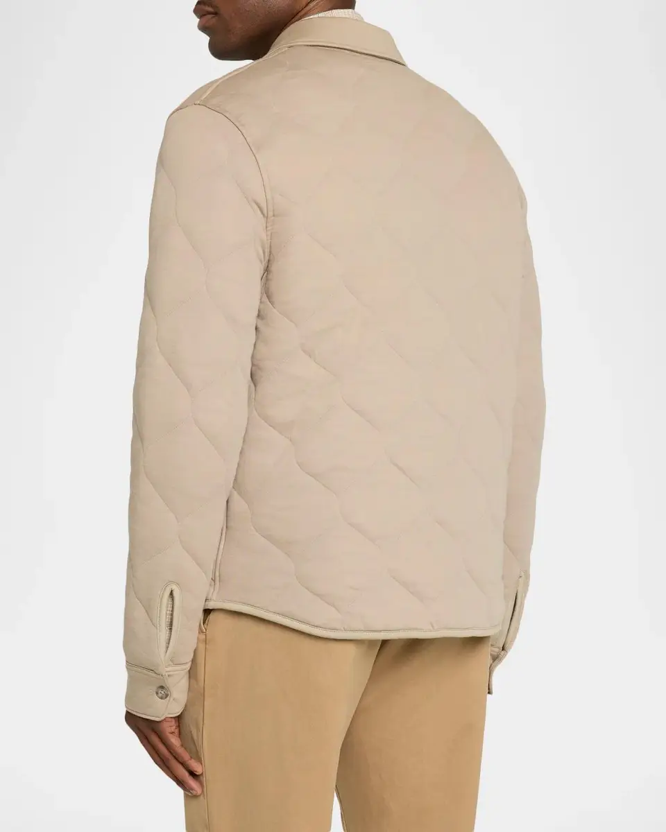 Vince Men's Cotton Quilted Shirt Jacket | Thumbnail 3 Vince Men's Cotton Quilted Shirt Jacket | Thumbnail 3