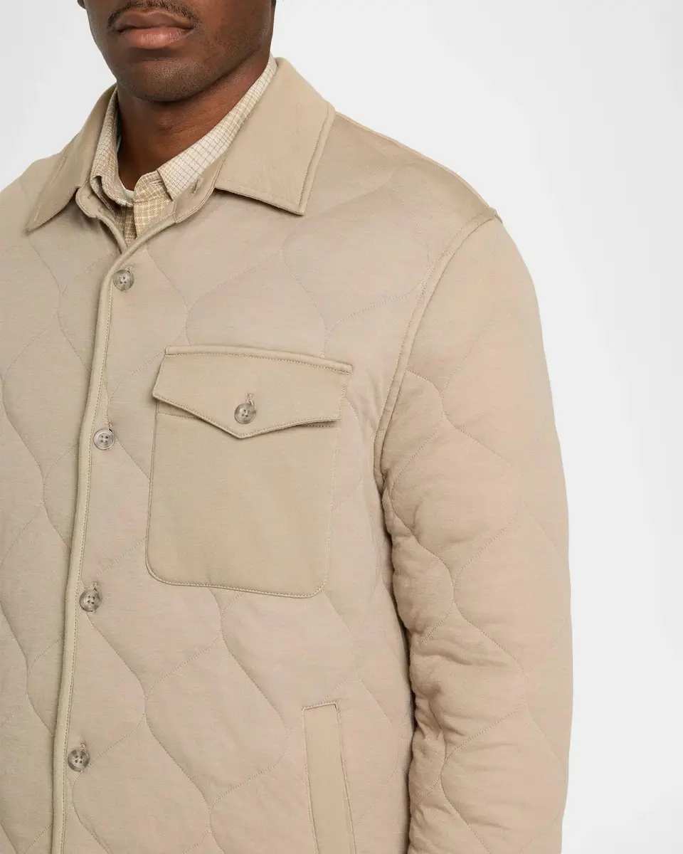 Vince Men's Cotton Quilted Shirt Jacket | Thumbnail 5 Vince Men's Cotton Quilted Shirt Jacket | Thumbnail 5