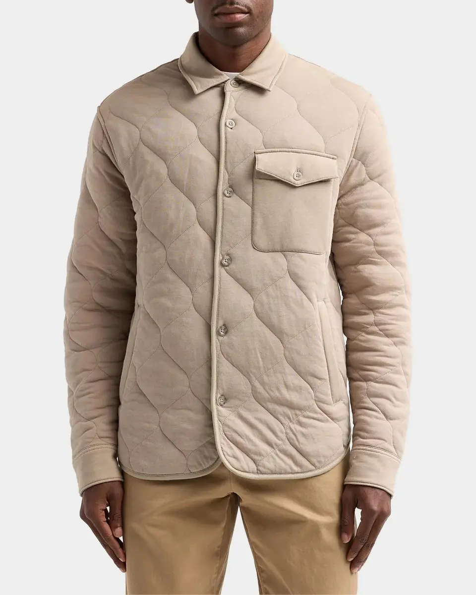 Vince Men's Cotton Quilted Shirt Jacket | Thumbnail 6 Vince Men's Cotton Quilted Shirt Jacket | Thumbnail 6