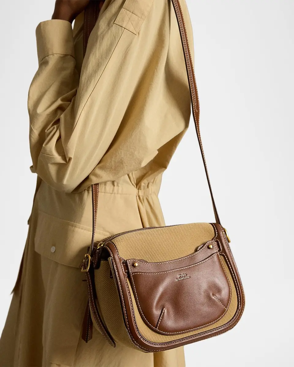 Polo Ralph Lauren Polo ID Suede & Leather Mini Satchel Bag | Thumbnail 2 Polo Ralph Lauren Polo ID Suede & Leather Mini Satchel Bag | Thumbnail 2
