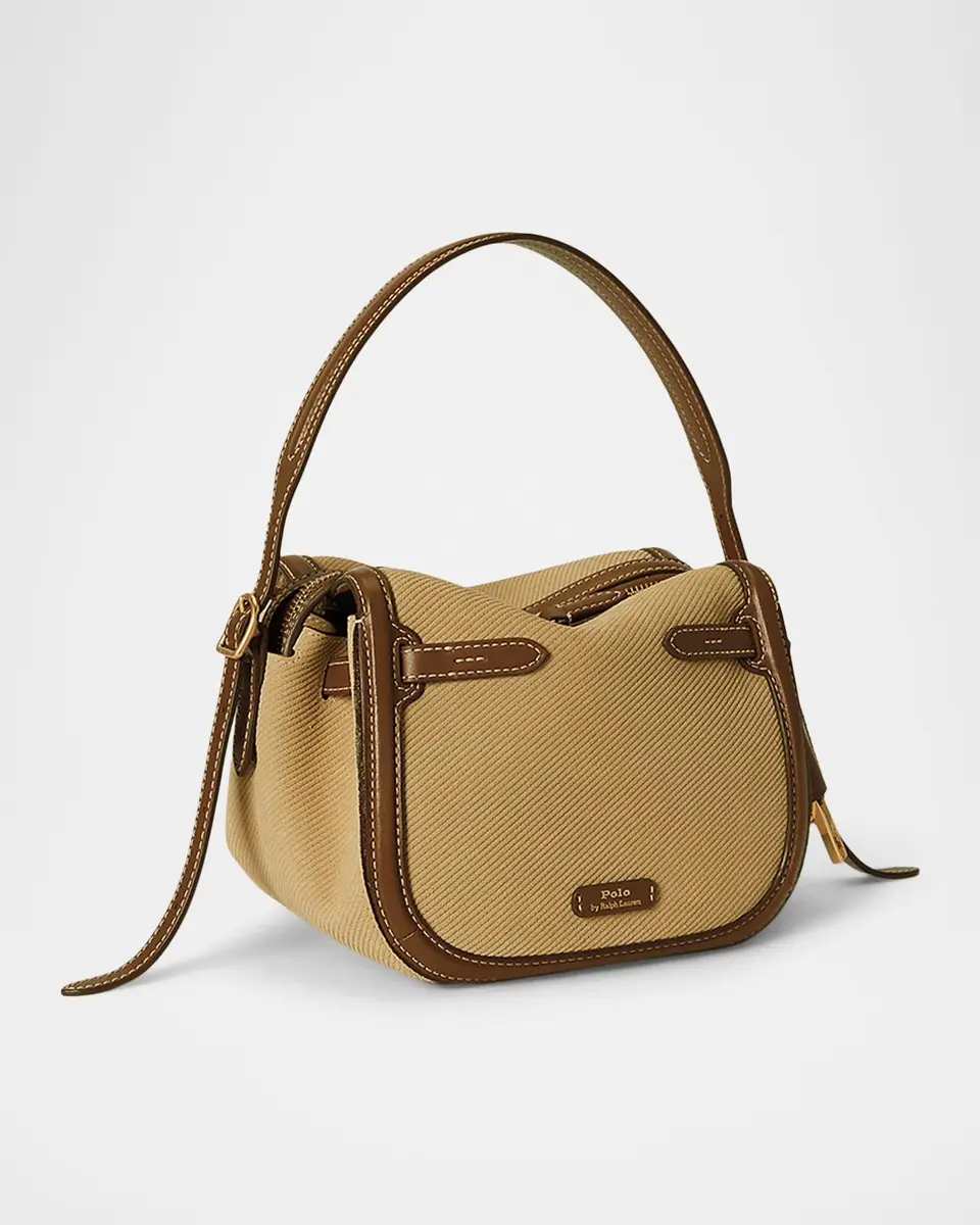 Polo Ralph Lauren Polo ID Suede & Leather Mini Satchel Bag | Thumbnail 3 Polo Ralph Lauren Polo ID Suede & Leather Mini Satchel Bag | Thumbnail 3