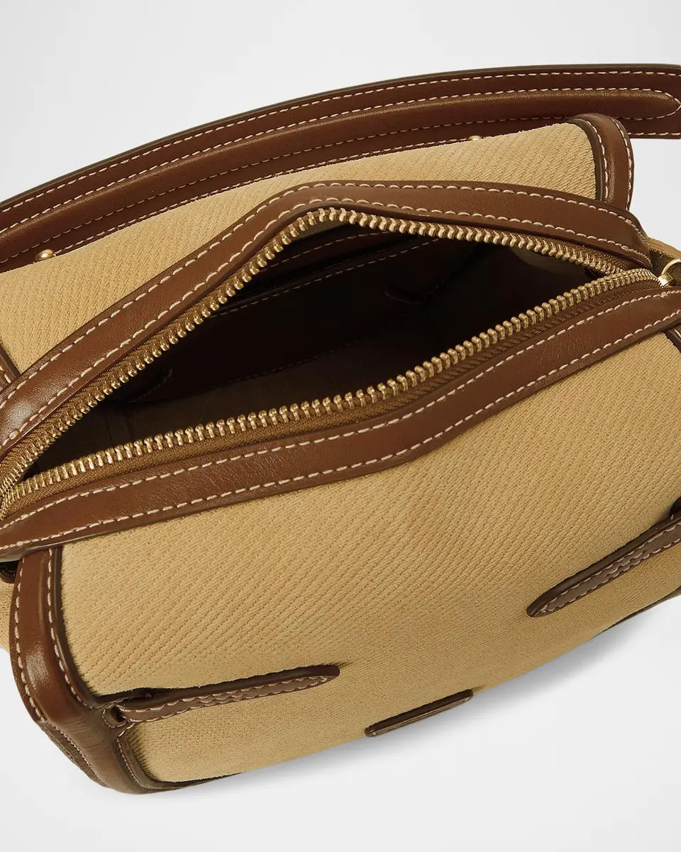 Polo Ralph Lauren Polo ID Suede & Leather Mini Satchel Bag | Thumbnail 4 Polo Ralph Lauren Polo ID Suede & Leather Mini Satchel Bag | Thumbnail 4