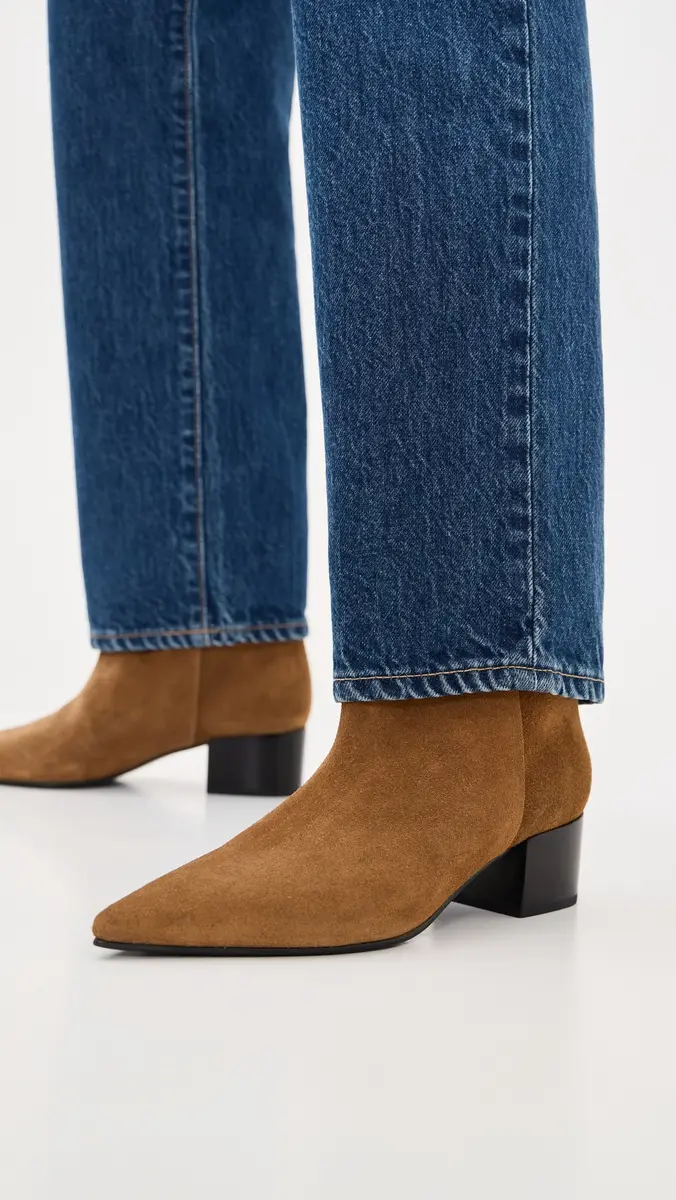 Black Suede Studio Blaze 45 Booties | Thumbnail 3 Black Suede Studio Blaze 45 Booties | Thumbnail 3