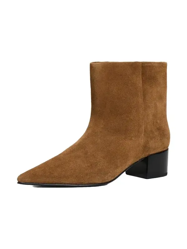 Black Suede Studio Blaze 45 Booties