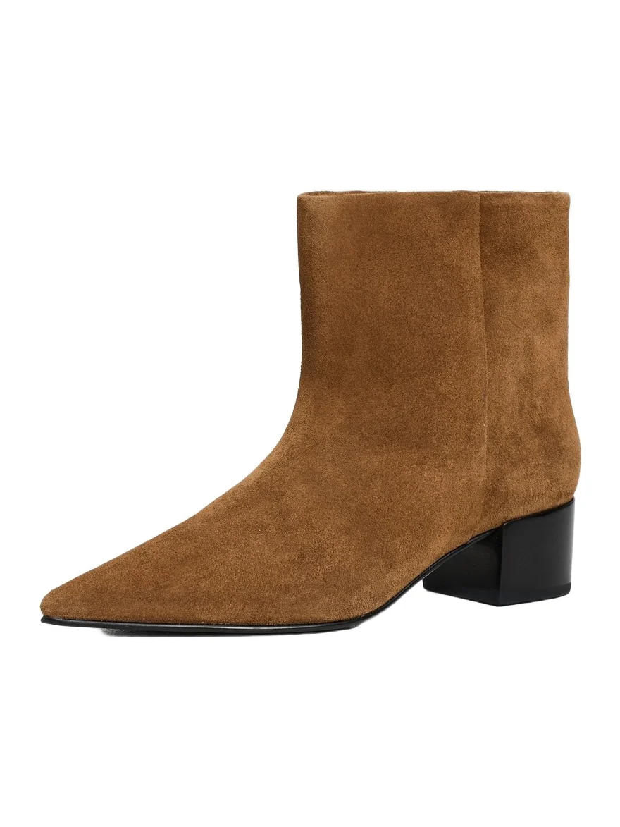 Black Suede Studio Blaze 45 Booties