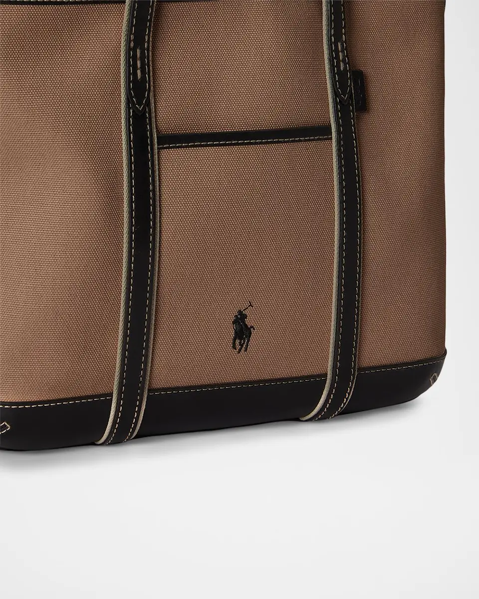 Polo Ralph Lauren Cotton Canvas Small Shopper Tote Bag | Thumbnail 4 Polo Ralph Lauren Cotton Canvas Small Shopper Tote Bag | Thumbnail 4
