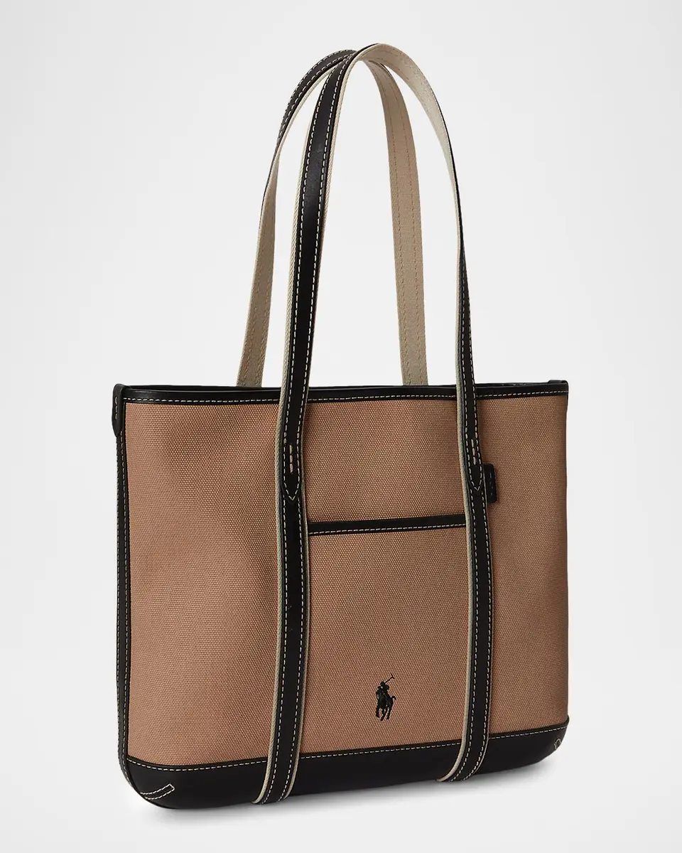 Polo Ralph Lauren Cotton Canvas Small Shopper Tote Bag | Thumbnail 5 Polo Ralph Lauren Cotton Canvas Small Shopper Tote Bag | Thumbnail 5