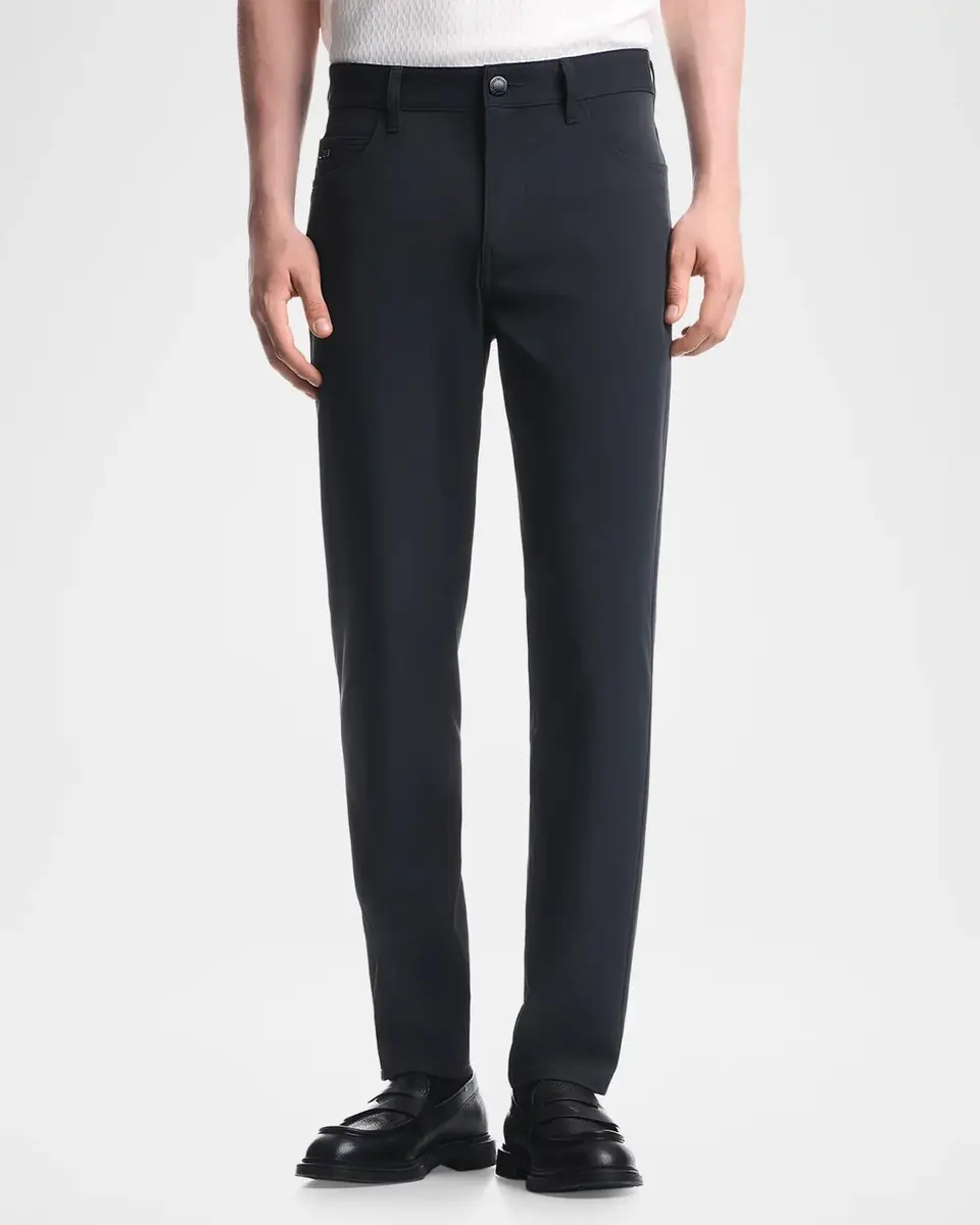 Emporio Armani Men's Technical Stretch Five-Pocket Pants | Thumbnail 4