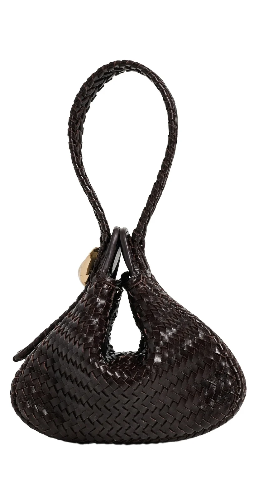 Madewell The Sculpted Metal Wristlet Bag