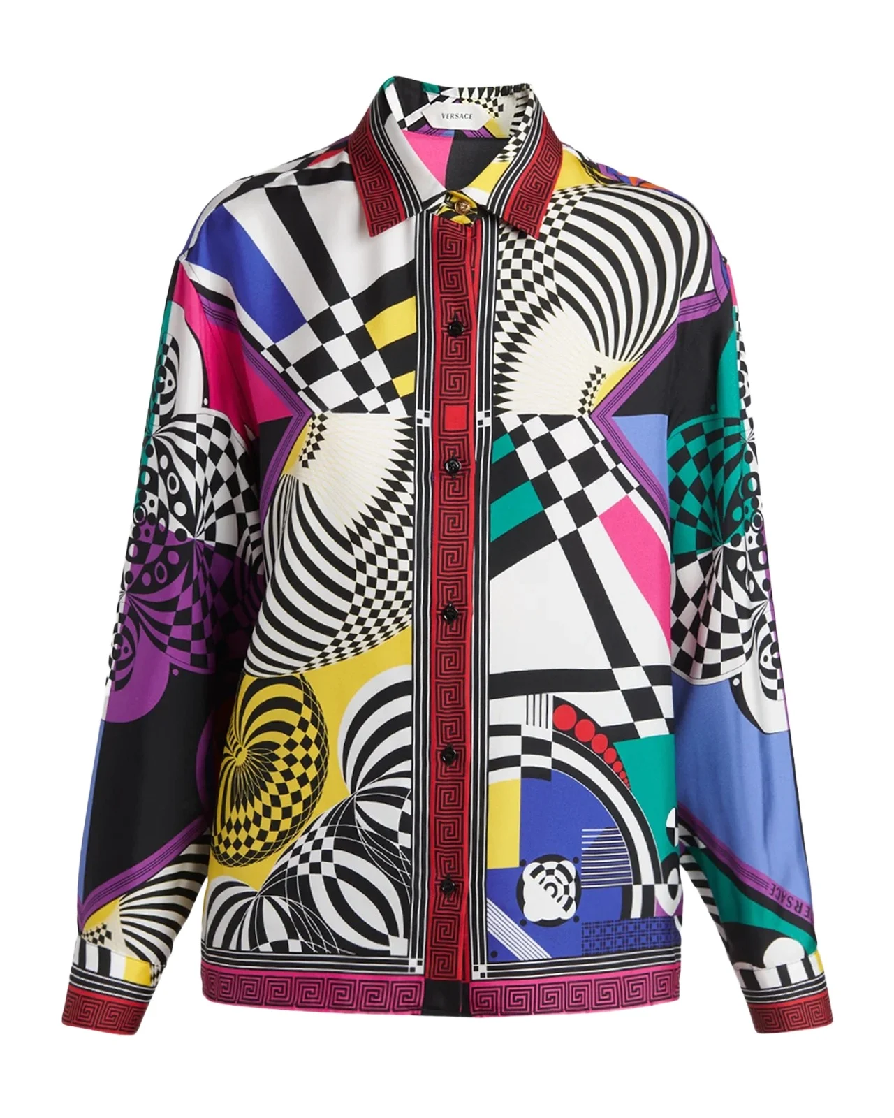 Printed Silk Twill Shirt