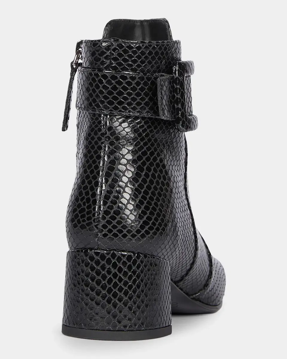 Roger Vivier Tres Vivier 45MM Snakeskin-Embossed Leather Ankle Boots | Thumbnail 2 Roger Vivier Tres Vivier 45MM Snakeskin-Embossed Leather Ankle Boots | Thumbnail 2