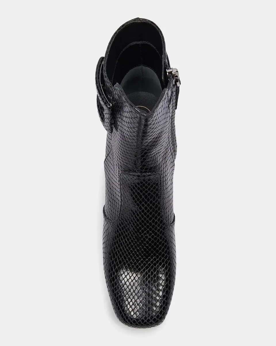 Roger Vivier Tres Vivier 45MM Snakeskin-Embossed Leather Ankle Boots | Thumbnail 4 Roger Vivier Tres Vivier 45MM Snakeskin-Embossed Leather Ankle Boots | Thumbnail 4