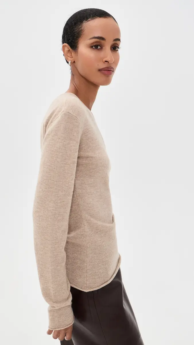 Helmut Lang Draped Wool Top | Thumbnail 4