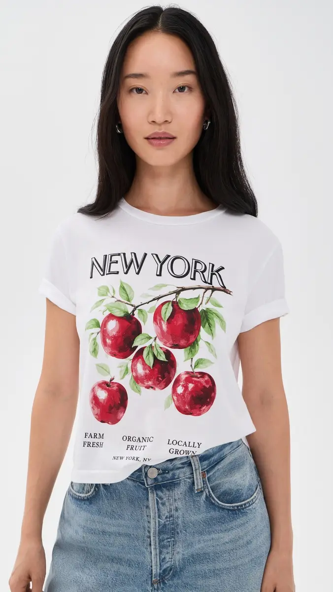 Sunny Somewhere New York Apples Everyday Tee | Thumbnail 2 Sunny Somewhere New York Apples Everyday Tee | Thumbnail 2